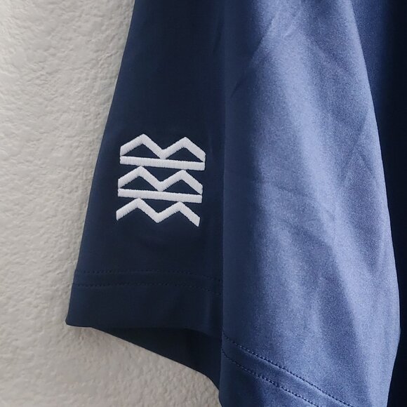 NWT Peter Millar Mens Crown Summer Comfort Polo Shirt Logo Navy Blue Size M - Picture 3 of 8